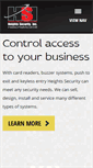 Mobile Screenshot of heights-security.com